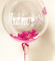 Шар Bubble Мамочке 61 см.